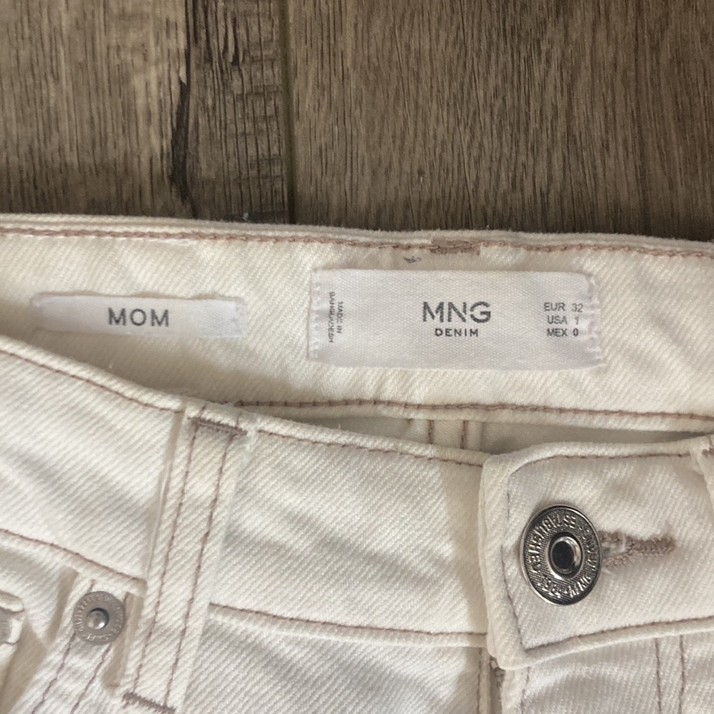 MNG Denim White Jeans - Picture 4 of 6